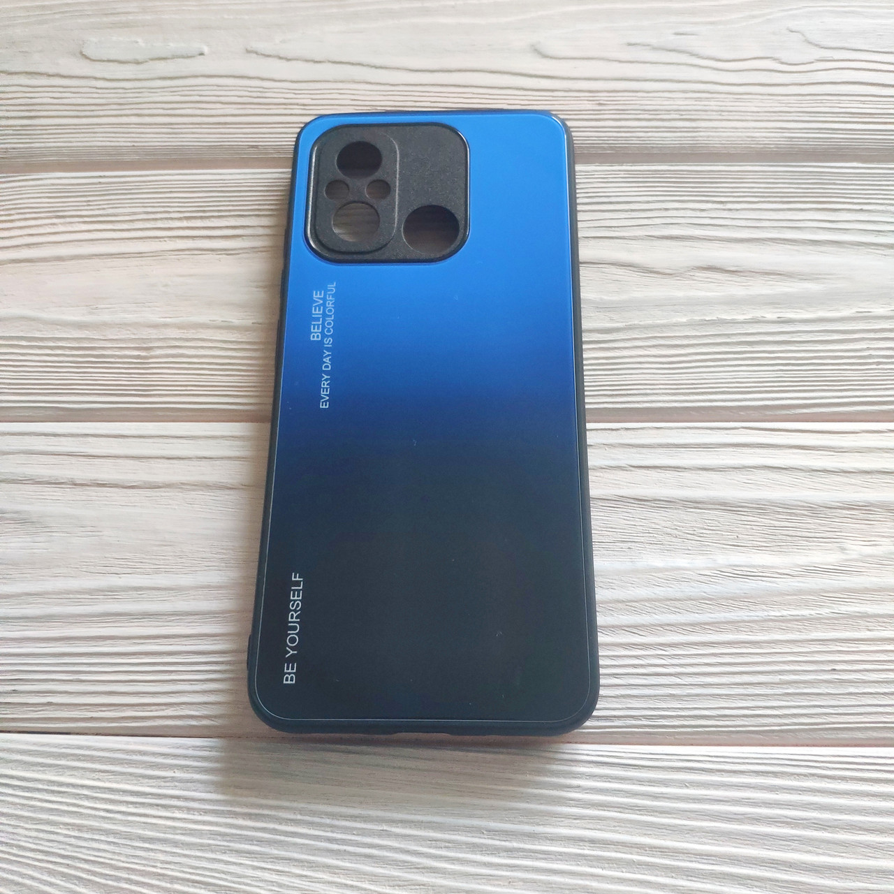 Чохол Gradient для Xiaomi Redmi 12C blue-black