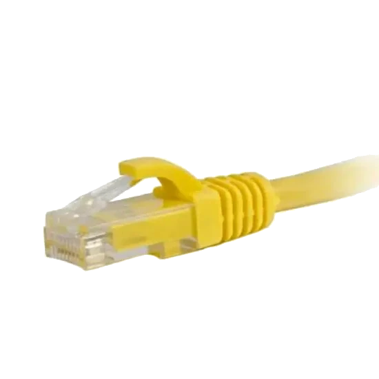 Патч-корд литий жовтий UTP, RJ45 1m, кат. 5Е Hypernet Hypernet PC-UTP-1M-YL, фото 1
