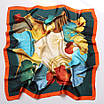 Косинка шовкова хустка на шию на сумку жіночий атласний шаль з принтом шовк-армані, фото 9