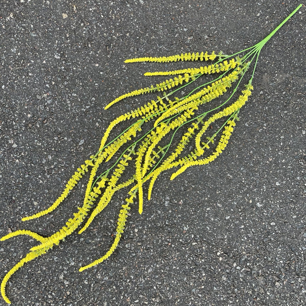 Штучний Куст ампелястий звисаючий, 85 см жовтий, фото 1