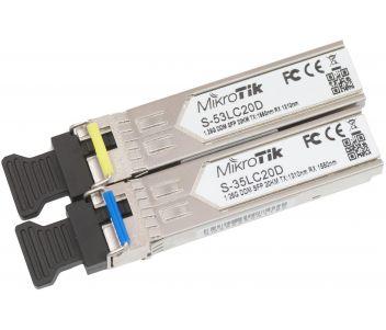 1.25Гб комплект SFP модулів (Rx / Tx) MikroTik S-35LC20D (S-3553LC20D), фото 1