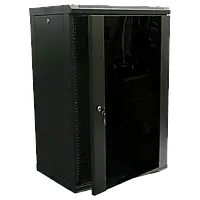 Шкаф коммутационный настенный 18U 600x450 разборный Hypernet WMNC-18U-FLAT- BLACK