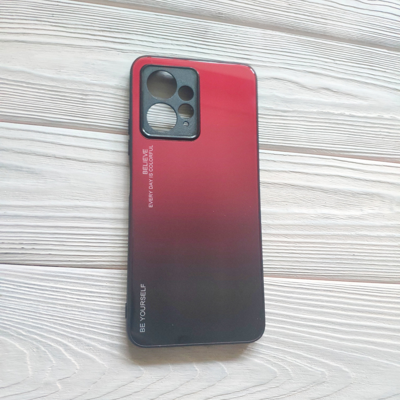 Чохол Gradient для Xiaomi Redmi Note 12 4G Red-black
