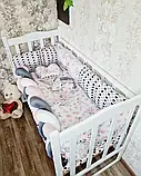 Набір у ліжечко Elegans для новонароджених, шлярочок із косою, фото 5