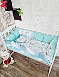 Набір у ліжечко Elegans для новонароджених, шлярочок із косою, фото 2