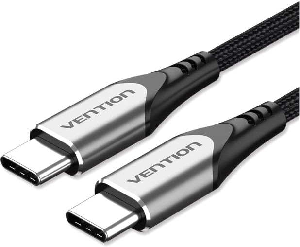 Кабель зарядний Vention USB 2.0 Type-C 3 А швидке заряджання 1.5 м Black/Grey (TADHG)