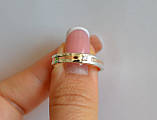 Обручки парні кільця зі срібла та золота, фото 3