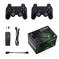 Ігрова приставка подвійний бездротовий контролер 64 Gb 10000 ігор 4K Game Stick Lite Чорний