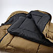 Спальний демісезонний мішок до -10° Спальник армійський широкий(85*205) з капюшоном, спальний мішок ковдра, фото 8