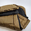 Спальний демісезонний мішок до -10° Спальник армійський широкий(85*205) з капюшоном, спальний мішок ковдра, фото 5