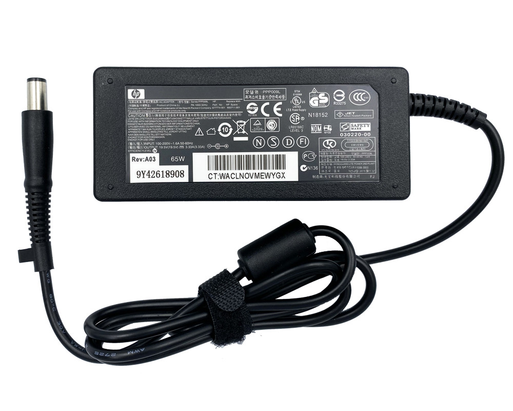 Зарядний пристрій для ноутбука HP 19.5V 3.33A 65W 7.4*5.0 pin (677774-002)