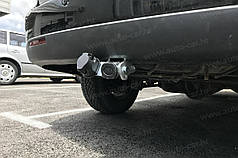 Оцинкований фаркоп на SsangYong Kyron 2005- (СсангЙонг Кайрон) Швидкознімний автомат на ручці