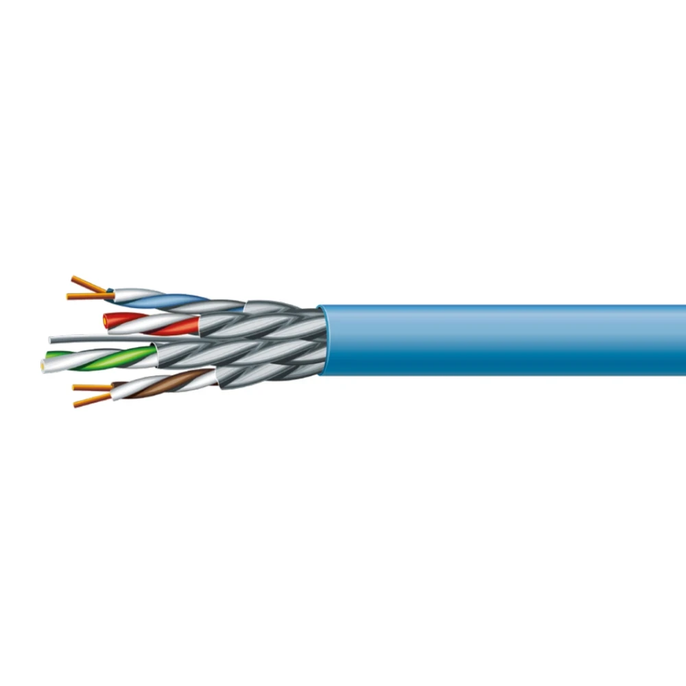 Кабель кручена пара ЗЗКМ ЗЗКМ Cat. 6 A U/FTP LSZH 4х2х23 AWG (к) бухта 500м., фото 1