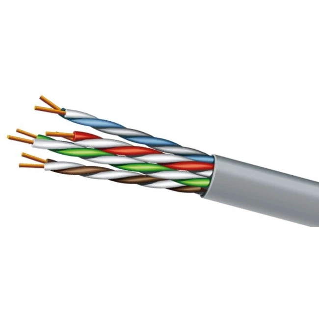 Кабель вита пара ЗЗКМ (UTP мідь наружний) ЗЗКМ Cat. 5e U/UTP PE 4х2х24 AWG (к) (70329) бухта 500м., фото 1