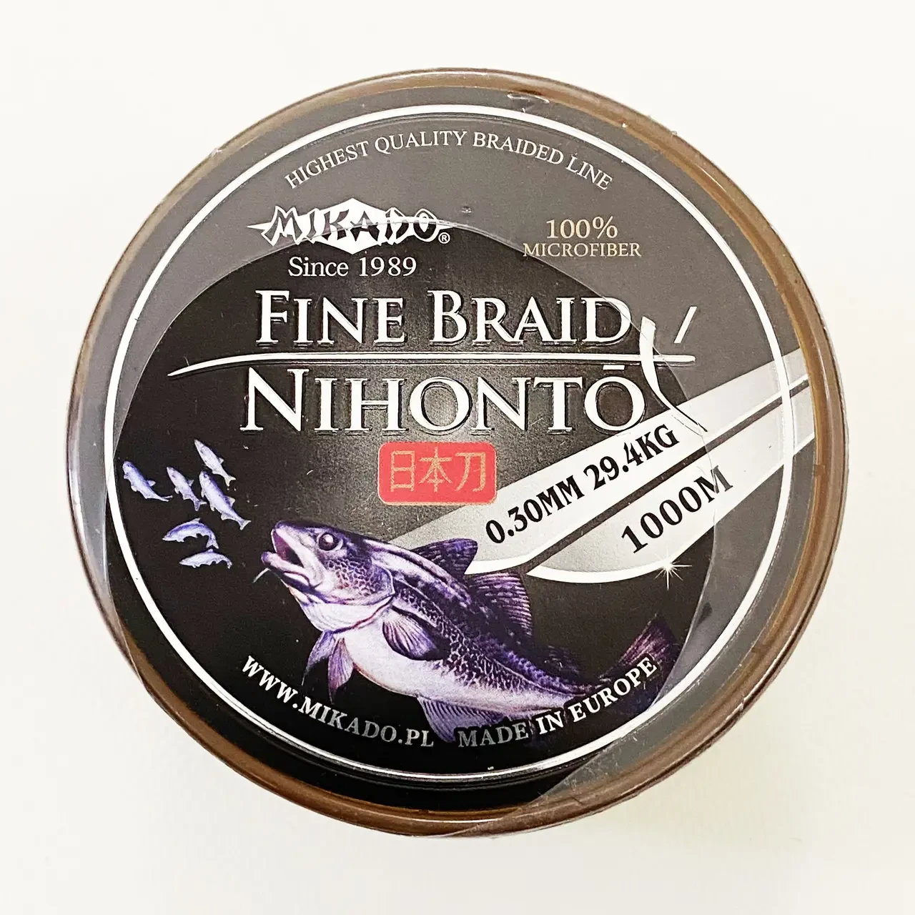 Шнур рибальський MIKADO Nihonto X4 1000м 0.10мм / 8.0кг (колір: темно-зелений) (Китай)