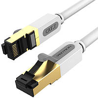 Интернет кабель Vention Cat7 SSTP Ethernet сетевой шнур патч-корд 10 Гбит/с 1 м Gray (ICDHF)