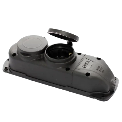 Колодка подвійна із заглушкою 2*16 (каучук) ERKA ERKA 6002