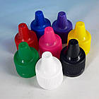 Флакон Прозорий 15мл. зі вставкою крапельницею і Фіолетовой кришкою, фото 2