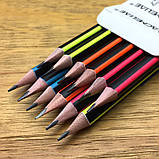 Олівець графітний HB трикутний "Смугастий" Acmeliae 43511, фото 2