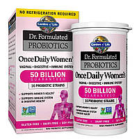 Garden of Life Dr. Formulated Probiotics пробиотики, одна таблетка в день для женщин, 30 вегетарианских капс