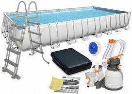 Басейн Bestway з прямокутним каркасом 956 x 488 см