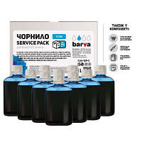 Чернила Barva Canon/HP/Lexmark Universal №4 Cyan 10x100мл ServicePack (CU4-1SP-C)