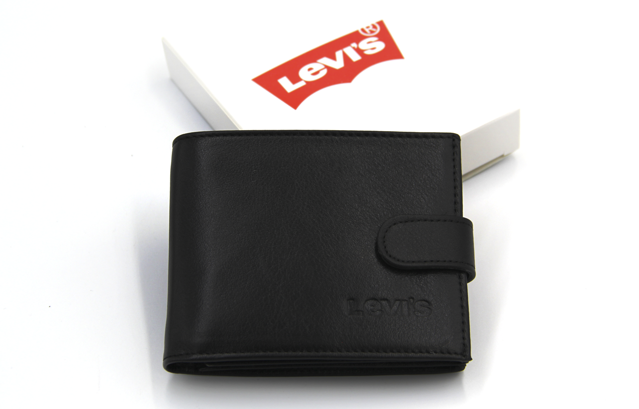 Гаманець чоловічий Шкіряний LEVIS у подарунковому пакованні