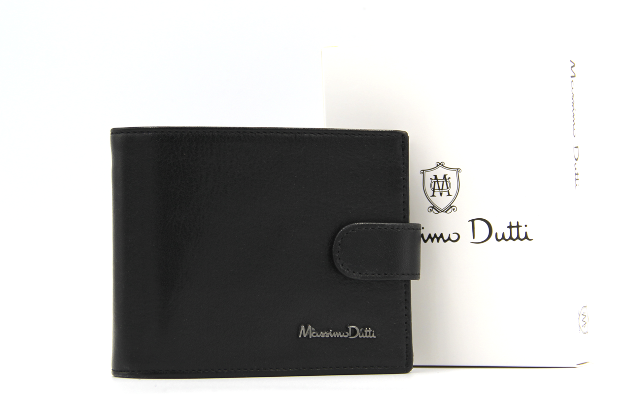 Гаманець чоловічий Шкіряний Massimo Dutti у подарунковій Упаковці