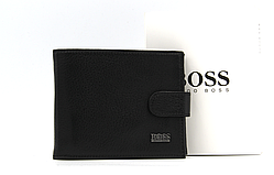 Чоловічий Гаманець Шкіряний BOSS у подарунковому пакованні