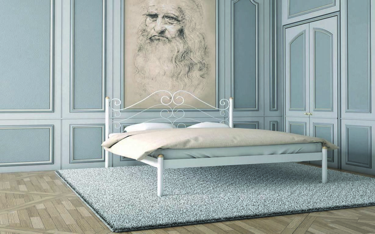 Металеве прямокутне ліжко Адель Метал-дизайн (180х200 см), фото 1