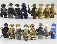 Минифигурки SWAT спецназовцы военные солдаты BrickArms для Лего Lego