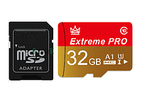 Карта памяти Exreme Pro 32GB microSD с картридером Class 10 + SD-adapter микро сд 32 гб High Speed Код:MS05