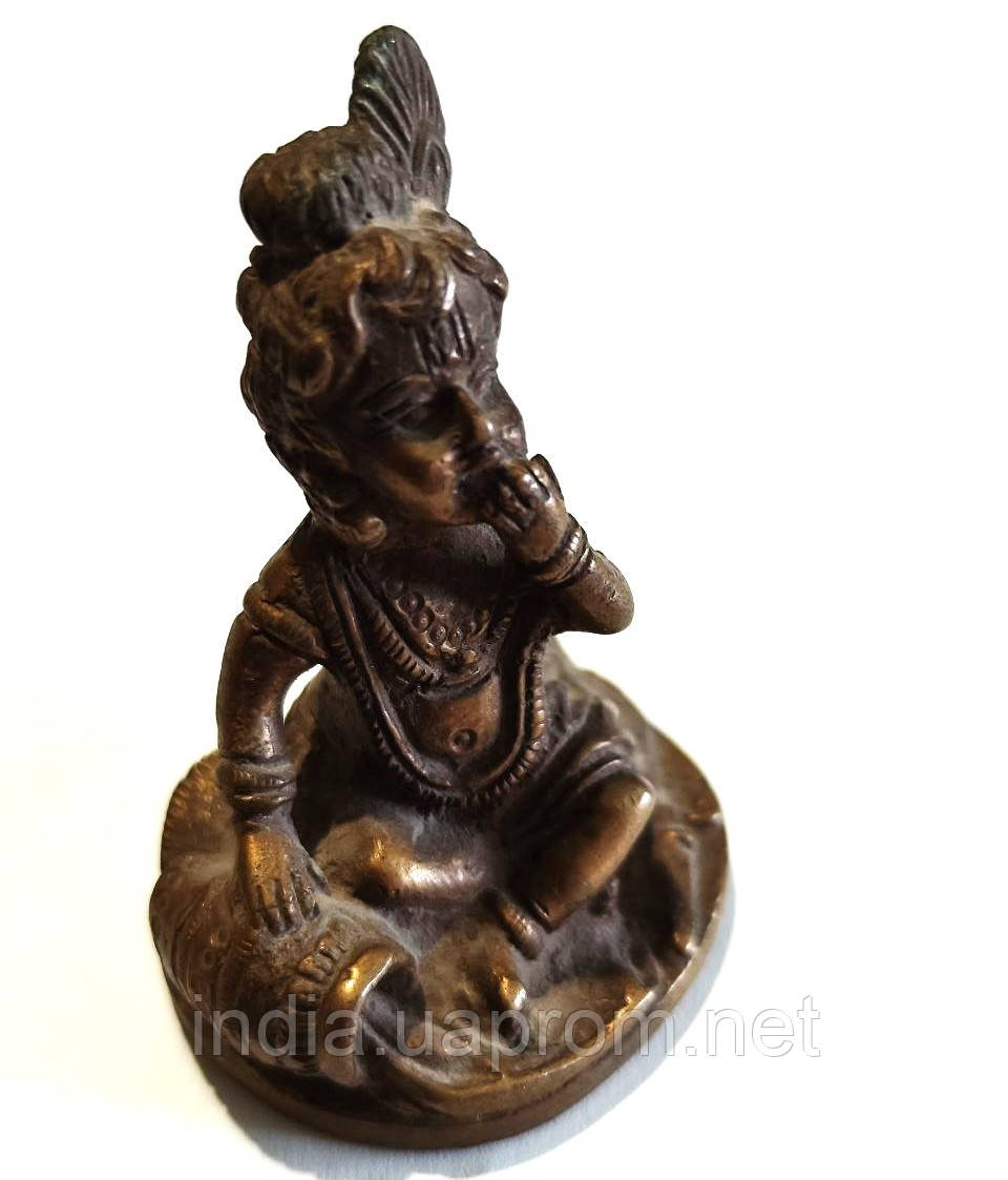 Статуетка Крішна дитина мідний сплав 6,5 см., Кришна Бала статуэтка ...