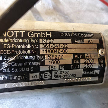 Гальмо накату V-подібний Knott-AUTOFLEX KF27 6J2200.010, фото 3