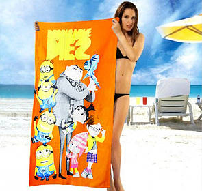 Дитячий рушник від Shamrock помаранчевий з Міньйонами