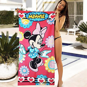 Рушник для дітей від Shamrock рожевий з Mickey Mouse