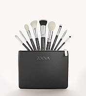 Набір пензлів ZOEVA The Complete Brush Set Classic Black (9 пензлів та косметичка)