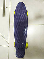 Скейт Пенни Борд (Penny Board) со светящимися колесами. 22 дюйма фиолетовый