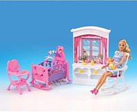Мебель для куклы Детская комната Gloria 24022