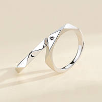 Парні кільця Сонце Луна/прикраса для закоханих/подарунок на річницю/в кольорі срібло, FS-2063
