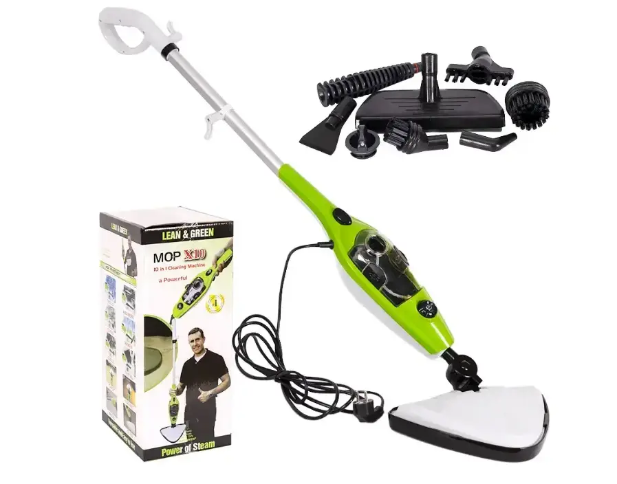 Універсальна парова швабра 10в1 CleanFix Steam Power Mop 10X ручний пароочисник-щітка для прибирання