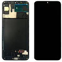 Дисплей (екран) Samsung Galaxy A30s 2019 A307F з тачскріном (OLED Big LCD з рамкою)