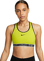 Топ женский Nike W NK SWSH ON THE RUN BRA салатовый DV9914-308