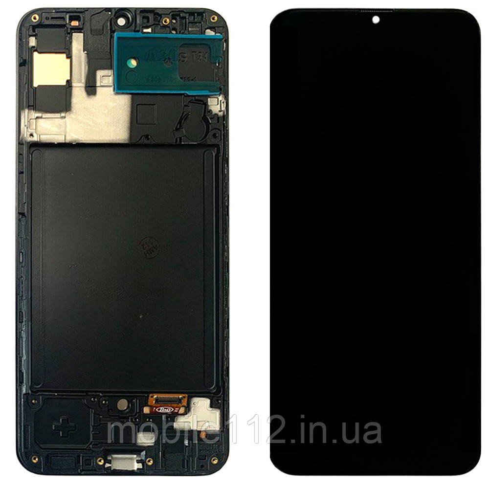 Екран (дисплей) Samsung Galaxy A30s 2019 A307F з тачскріном OLED Big LCD з рамкою