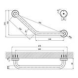 Поручень для ванни Lidz (CRM) 121.03.02, фото 2