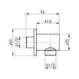 З'єднання для шланга Qtap CRM B030, фото 2