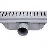 Трап Qtap Dry FA304-600 лінійний з сухим затвором і нержавіючої сіткою 600х73, фото 4