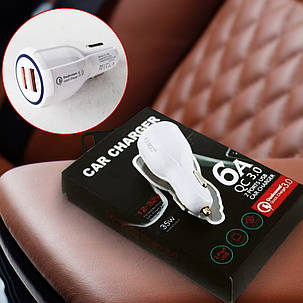 Адаптер CAR (АВТОМОБІЛЬНИЙ) 2 USB QC 3.0 SY681, фото 1