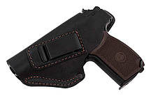 Кобура поясна Beneks для ПМ левшу (не формована) з кліпсою