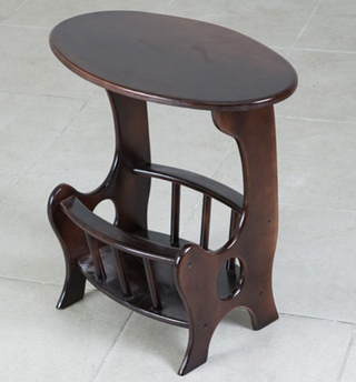 Столик Газетниця горіх темний